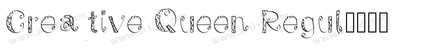 Creative Queen Regul字体转换